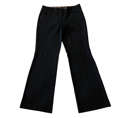 Express Design Studio EDITOR Wide Leg Bootcut Casual Career Black Pants Size 8