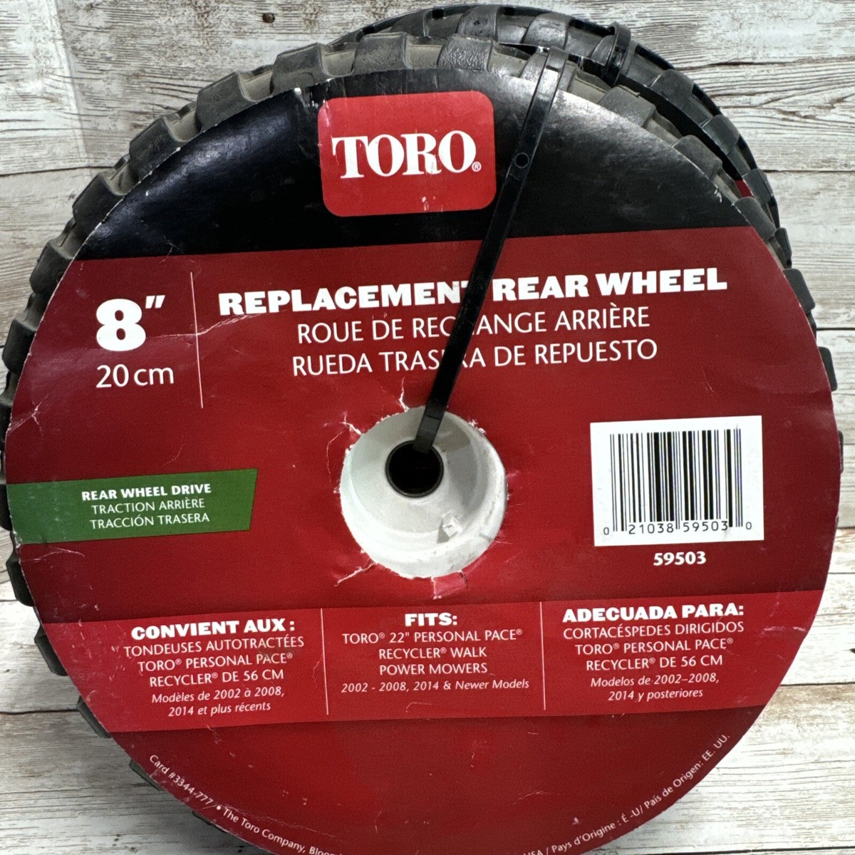 Teru✕4 2) TORO 8-inch Factory Rear Wheel Model 59503 *Brand New* | eBay