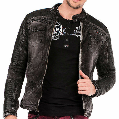 Cipo & Baxx VECTOR mens Jeans Jacket all sizes - Picture 1 of 7