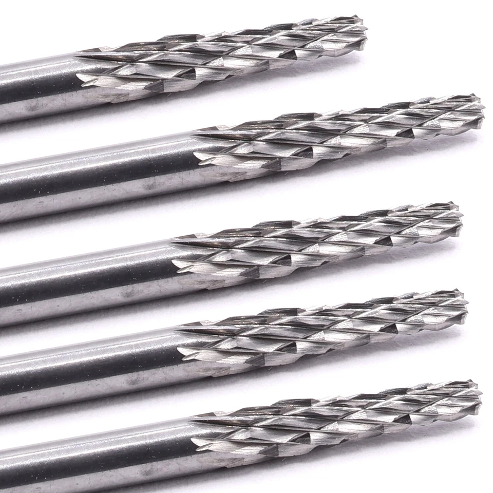 5x VHM Schaftfräser 2 mm Frässtifte Fräser Gravur für Dremel Proxxon Zubehör - Bild 3 von 4