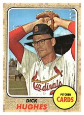 1968 TOPPS Baseball Dick Hughes #253