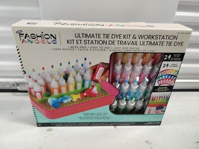 The Ultimate Tie Dye Kit & Workstation 24 Colors Drip Tray Elastic Bands Gloves