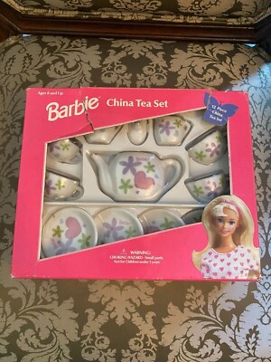 Barbie Mattel - 13 Piece China Tea Set Toy