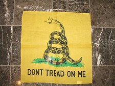 Wholesale Lot 25 22"x22" Yellow Gadsden Dont Tread Tea Party Bandana