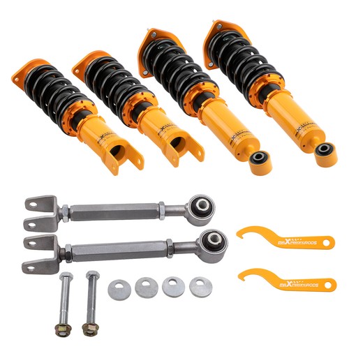 Adjustable Street Coilovers + Rear Camber Arms For Infiniti G37 08-13 Coupe RWD - Picture 2 of 12