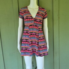SHOW ME YOUR MUMU Ibiza Colorful Mini Dress XS