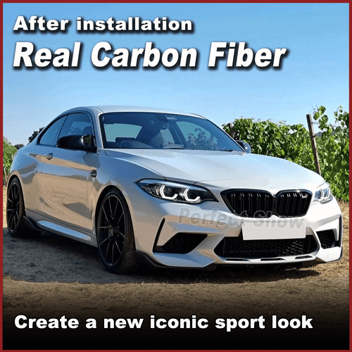 Spoiler anteriore posteriore in carbonio flaps splitter per BMW M2 F87 Coupè 2016-2020 - Foto 2 di 11
