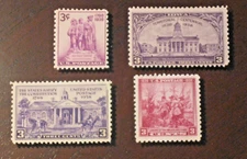 US MNH 1938, COMPLETE  COMMEMORATIVE YEAR SET  SCOTT#835-838