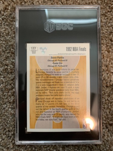 1991 Oberdeck International Italienisch Michael Jordan #177 SGC 8,5\MT+ Bullen MENGE - Bild 2 von 2
