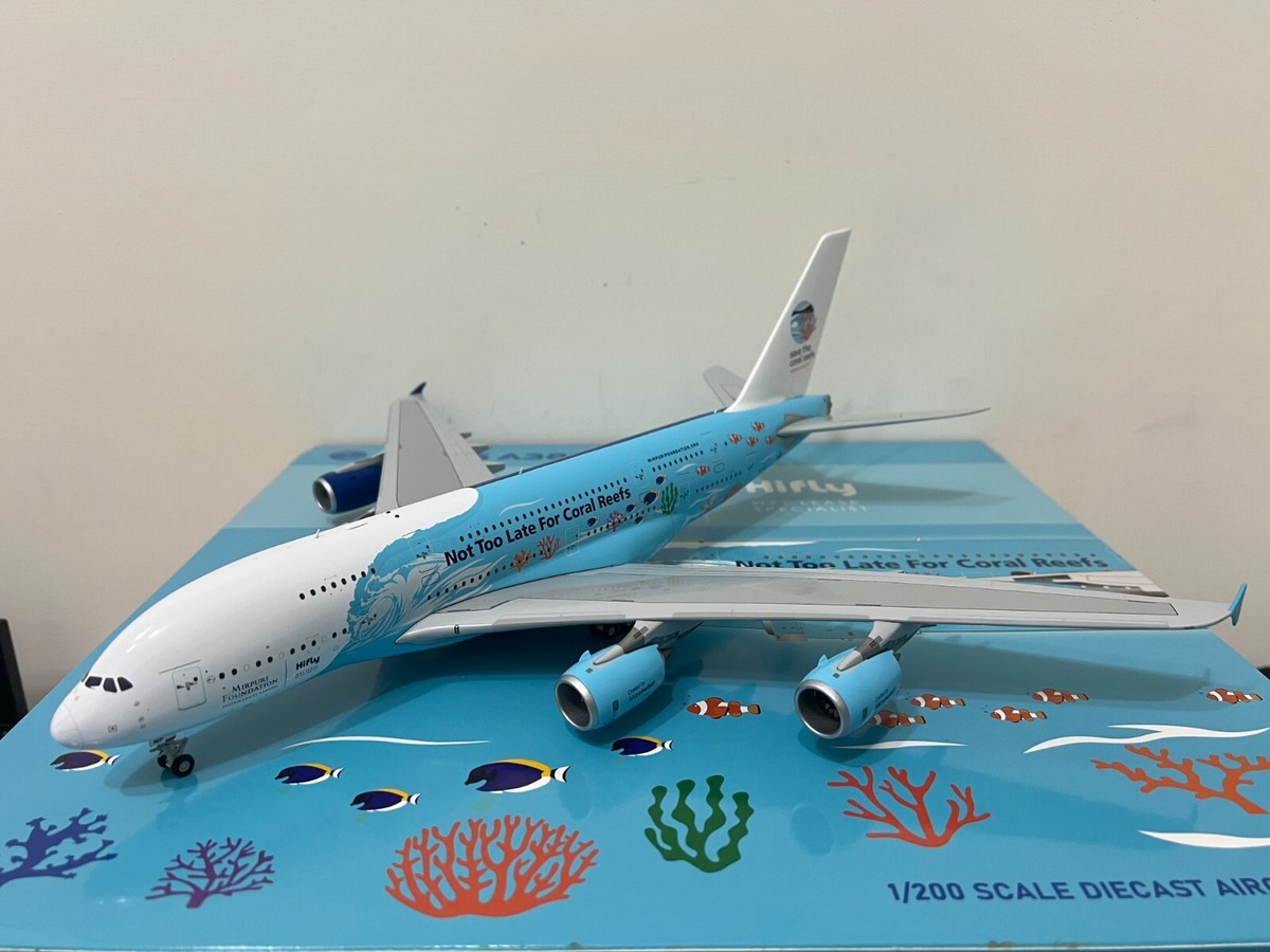 SQ Wings 1/200 Hifly A380 9H-MIP サンゴ礁保護 SQ Wings L2018 Airbus A380 Hifly 