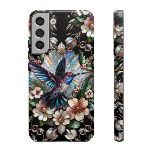 Hummingbird Phone Case, Faux Mother of Pearl Design | X122 - 第 237/272 張圖片