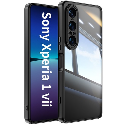 For Sony Xperia 1 VII, Luxury Transparent Crystal Shell Back Hard Cover Case - 第 18/23 張圖片