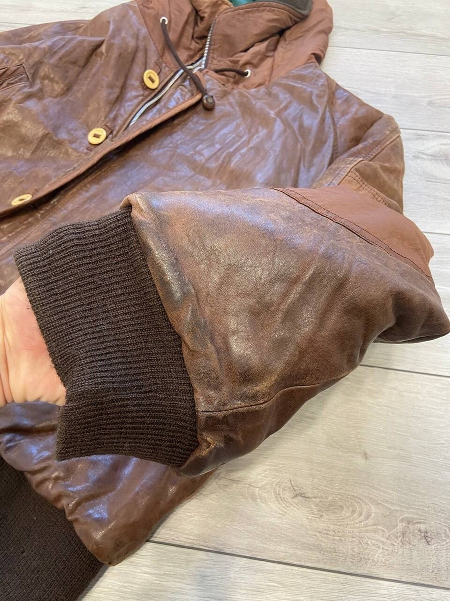 Vintage Leather Jacket 80s CP Company Aviator jacket Vintage Leather Jacket 80s CP Company Aviator jacket