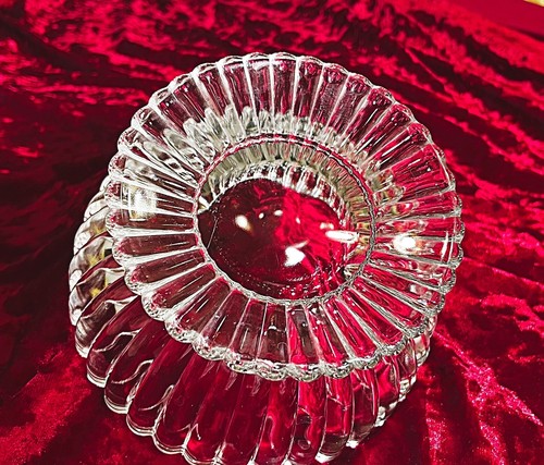 Jeannette Glass "National Clear" Footed Candy Bowl, 6 1/2"Diam, 3 5/8"H, V VG - Picture 6 of 7
