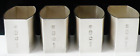 4 Solid Sterling Silver Napkin Rings, Hallmarked Sheffield 1988