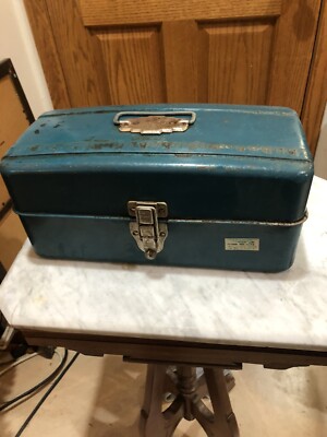 Vintage Union Steel Chest Corp Watertite Metal Utility Box Le Roy, NY