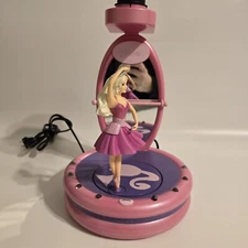 Rare Vintage Barbie Animated Dancing Lamp Rotating Ballerina W/ Sounds Pink