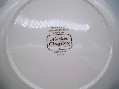 SET 2 NORITAKE CRAFTONE BUTTERCUP SALAD DESSERT PLATES #8769 JAPAN 8" - Picture 6 of 6