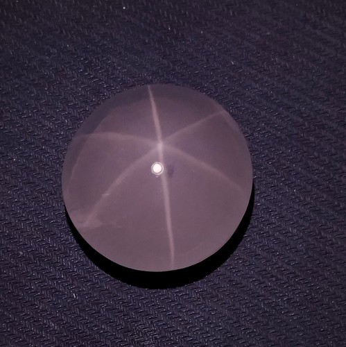 255 Ct Natural Pink Color Rose Quartz Star 6 Ray Round Shape Cabochon Gemstone - Picture 20 of 24