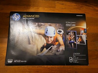 NEW HP Advanced Photo Paper Glossy CR696A 66 lb 20 Sheets Sealed B+ 13x19''