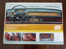Fiat 125 Features of the body - original official full colour dealer poster