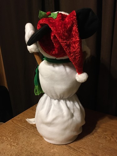 DISNEY 24" MICKEY MOUSE FALTBARE SCHNEEMANN FIGUR WEIHNACHTEN SCHAL & WEIHNACHTSMANNMÜTZE - Bild 5 von 10