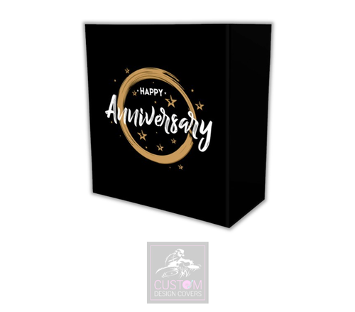 Happy Anniversary Lycra DJ Booth Cover *Suitable for MKII, Truss, Combi etc* - Afbeelding 5 van 9