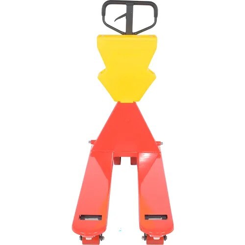 NEW! Vestil Manual Pallet Truck 4000 lb. Cap-27"W x 96"L Forks, Red/Yellow!! - Picture 2 of 8