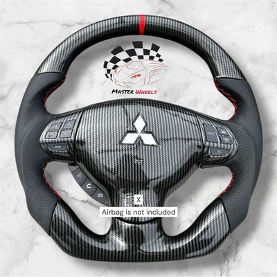 Carbon-Fiber Steering Wheel for Mitsubishi Lancer / Evo 7-10 / Ralliart