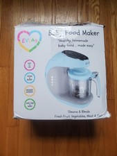EVLAS BATIDORA PARA HACER ALIMENTOS PARA BEBÉS PROCESADOR VAPOR CONTROL DE PANTALLA TÁCTIL - Azul