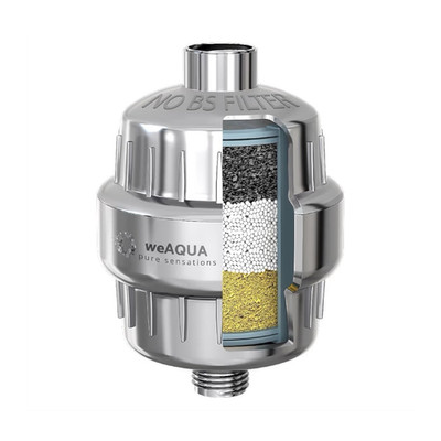 weAQUA Heavy Duty NO BS Shower Filter   99% Removal for Hard Water & More 