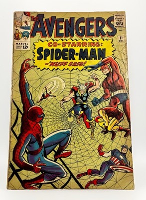 The Avengers #11 (Marvel Comics December 1964) 1ST Meeting Spider-Man & Avengers