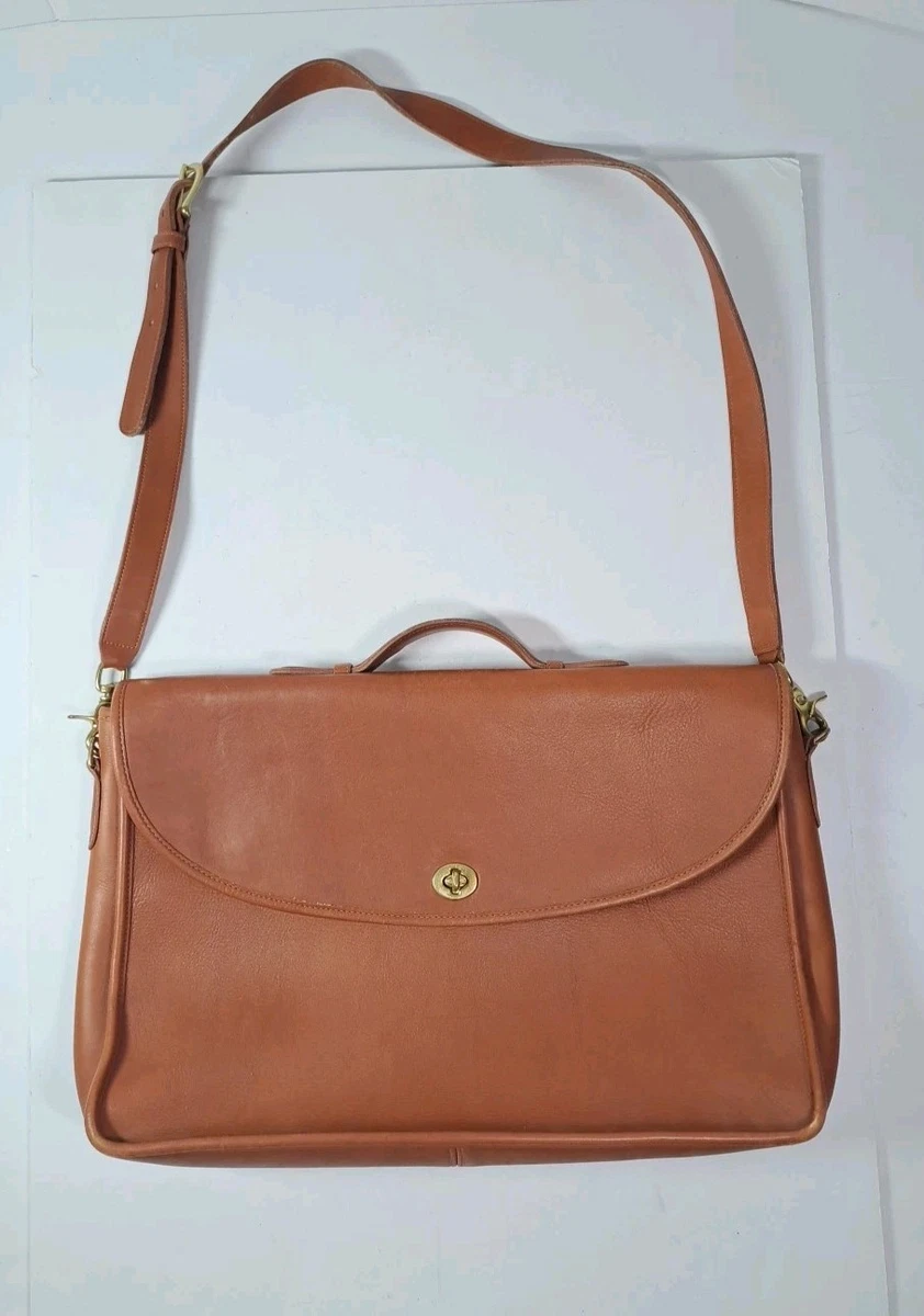 バッグ OLD COACH TURN LOCK LEATHER BUSINESS BAG Coach Turn Lock & Briefcase/Document Case Bags for Women for sale