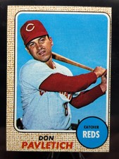 1968 TOPPS #108 DON PAVLETICH CINCINATI REDS