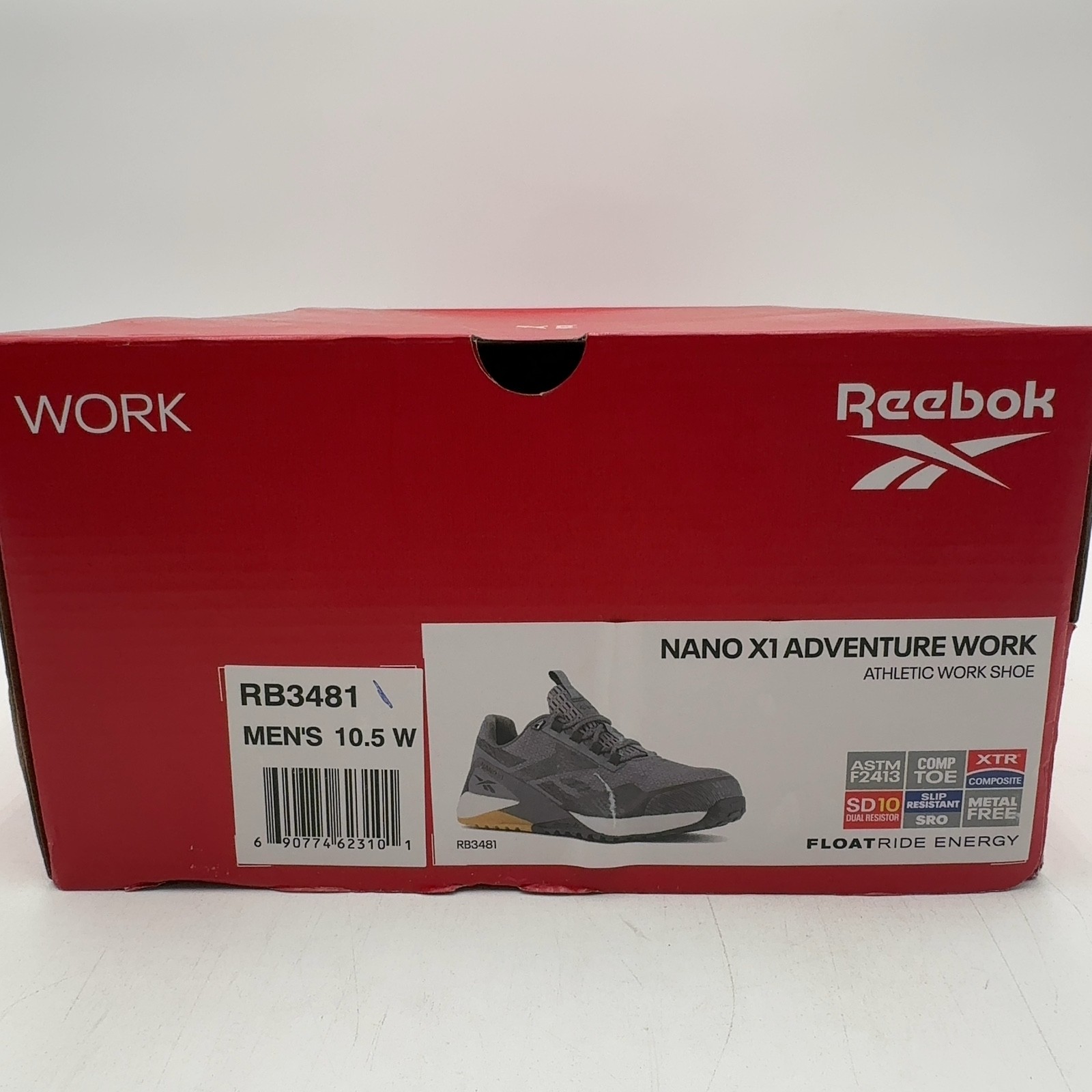 Reebok Men's Nano X1 Adventure Work Composite Toe Sneaker, Grey/Black, Sz 10.5 W thumbnail 10