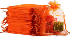 100PCS Organza Bags, 3x4in Small Mesh Bags Drawstring, Mesh Gift Bags Drawstring
