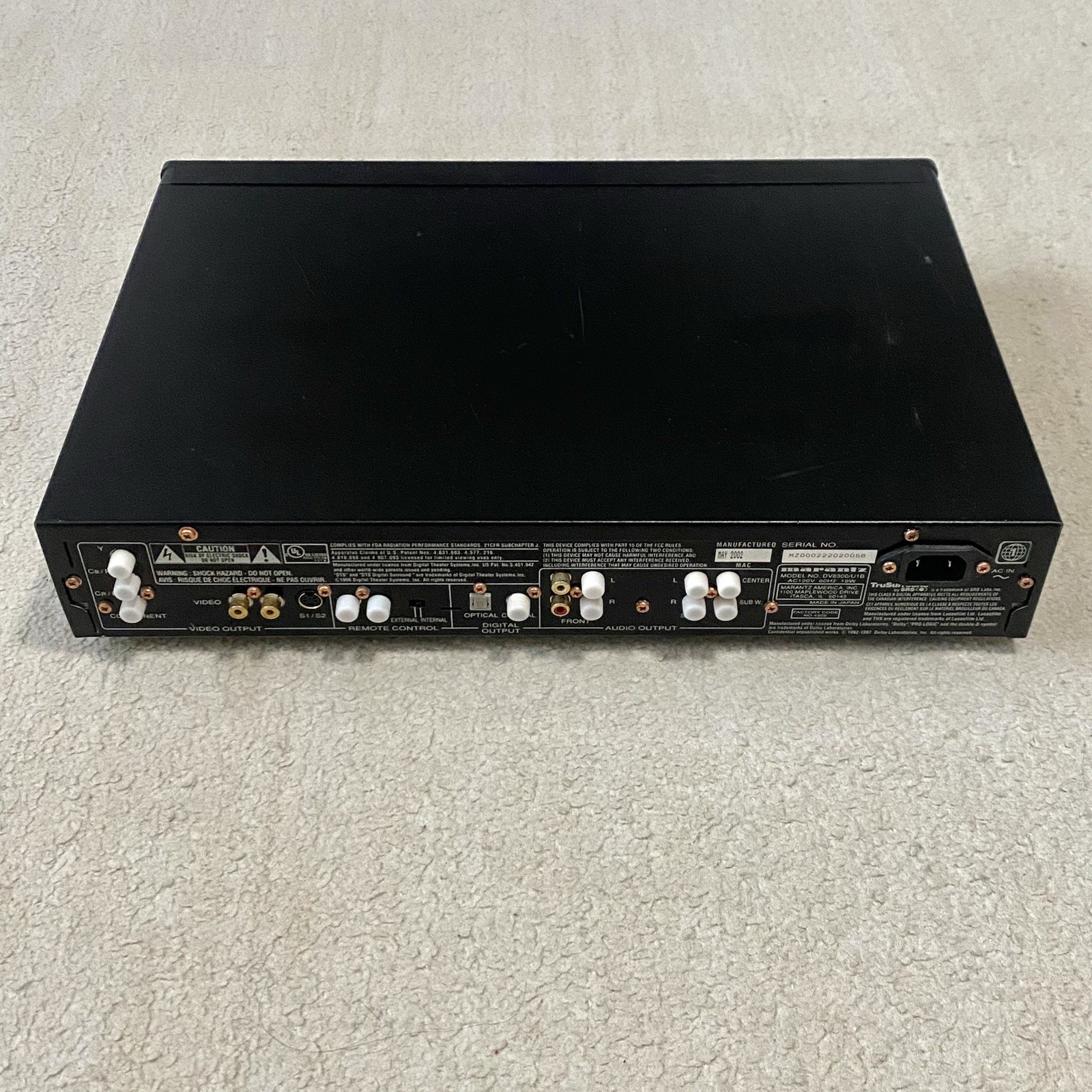 MARANTZ DV8300 U1B SACD Super Audio CD DVD Player w/ Remote Tested