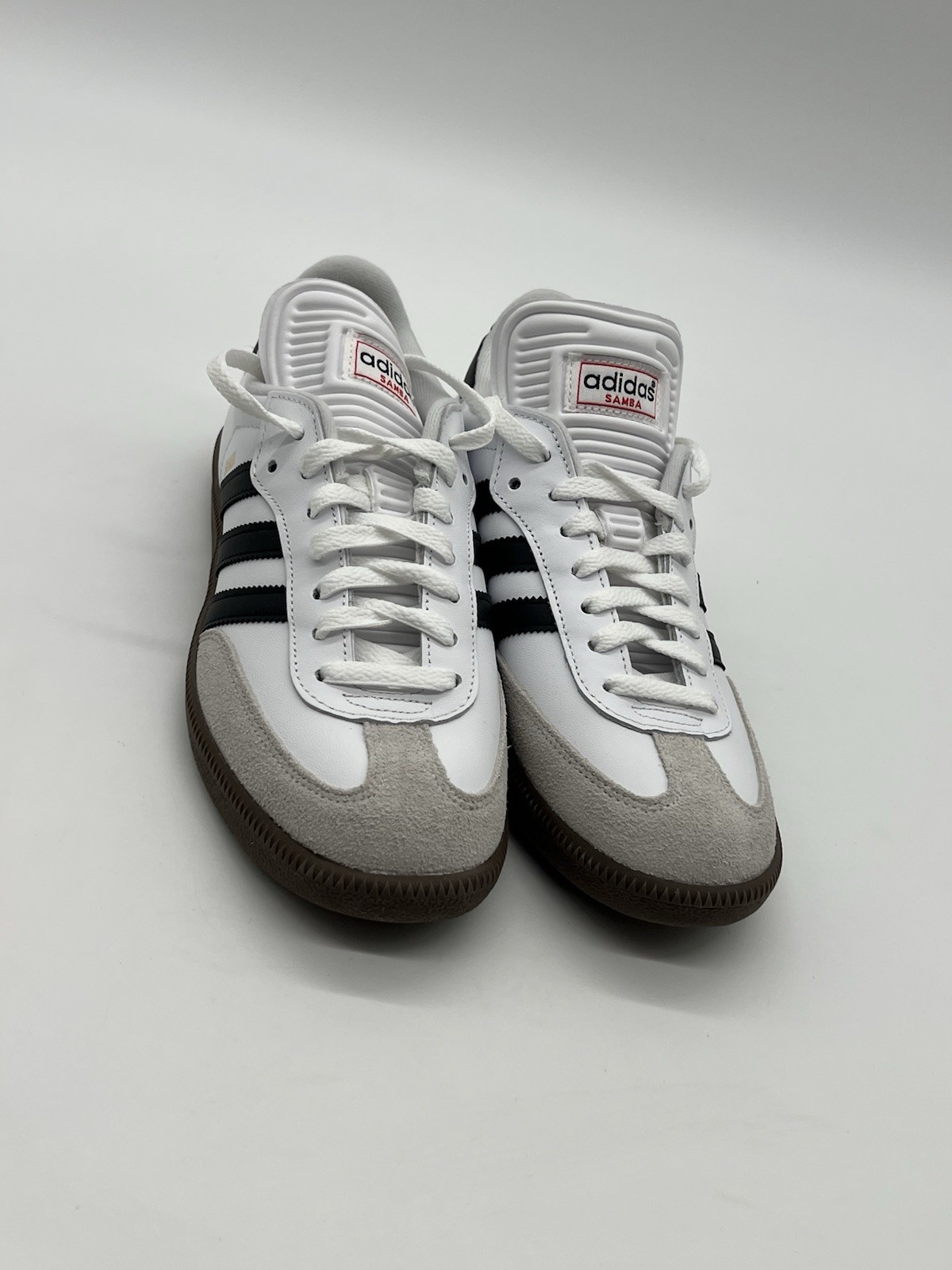 Adidas SAMBA Men’s 8.5 White/Black/White Dark Brown Sole CLASSIC Sneakers 772109