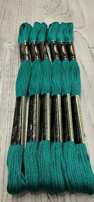 Frog Green #991 DMC Mouline Special 25 Embroidery Floss 8M Lot of 6