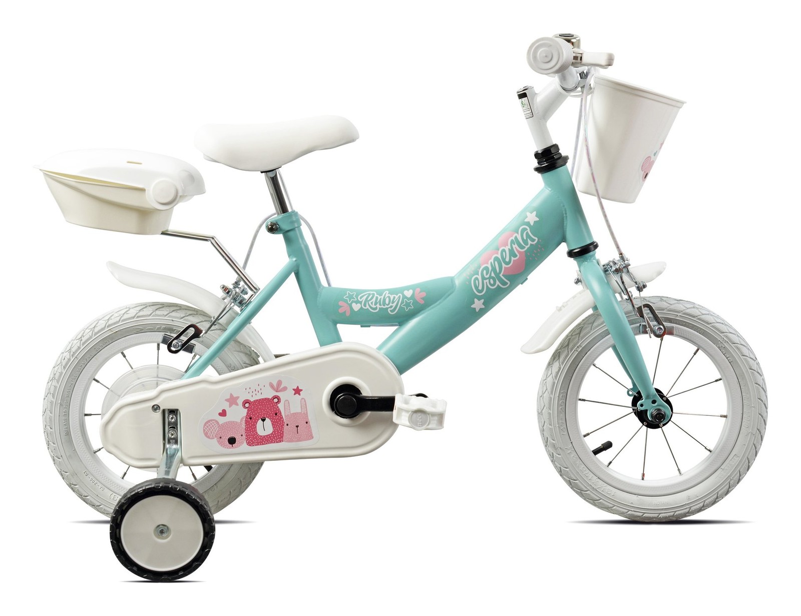 Mountain Bike Bimba Ruby Tiffany 12" con rotelle