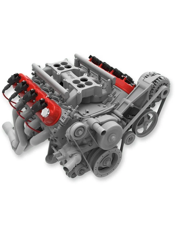 Holley Valve Covers Tall Cast Gloss Red Chevy 4.8 5.3 5.7 6.0 6.2 7.0L (241-113) - Image 2 of 4