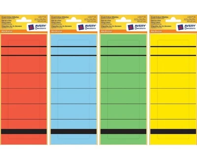 AVERY ZWECKFORM Rückenschilder Selbstklebend A4 Breit Kurz Ordner-Schilder Rücken Etiketten