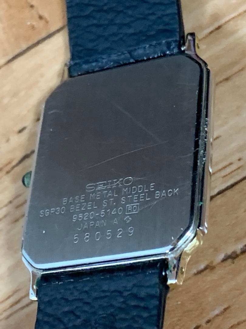 SEIKO DOLCE Rectangular 80s Watch Model SGP30 952… - image 7