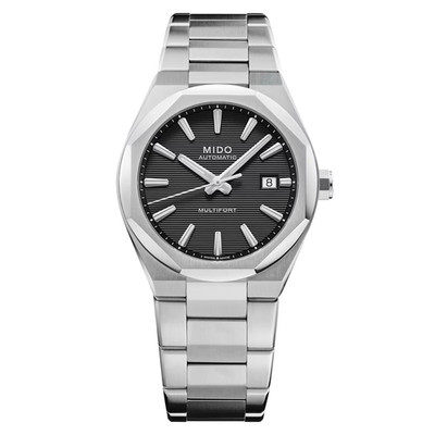 *BRAND NEW* Mido Multifort 8 One Crown Black Dial Men's Watch M0555071105100