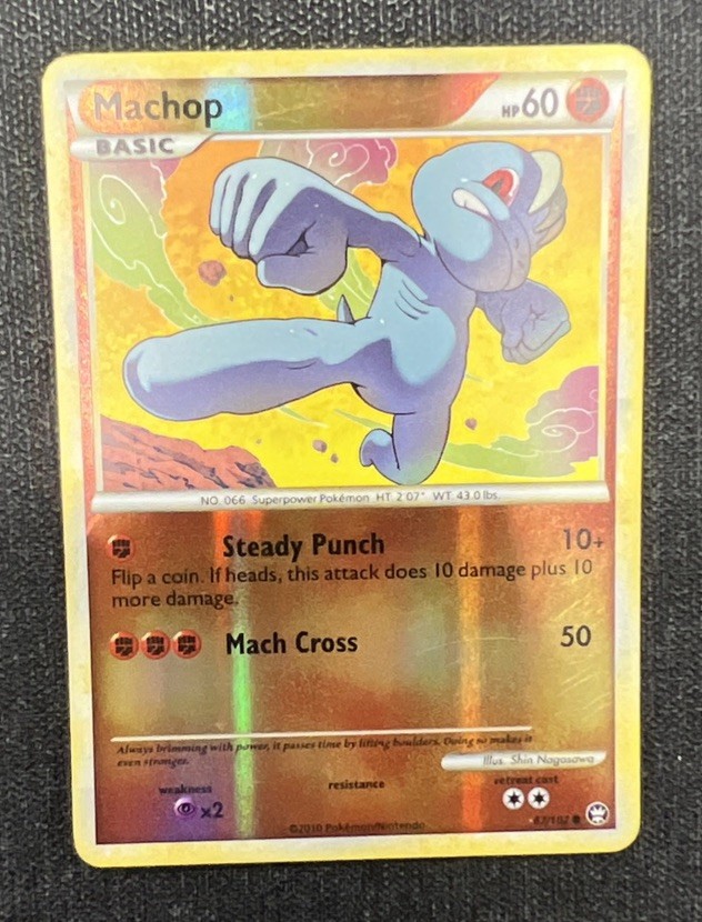 Machop 67/102 Triumphant Reverse Holo - Pokemon Trading Card