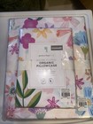 NEW Pottery Barn Kids Naomi Floral Twin Sheet Set, Flowers, Hummingbirds, Garden