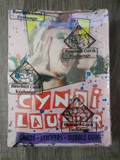 1985 Topps Cyndi Lauper Non X Out Box 36 Packs BBCE Sealed