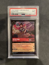 DISNEY LORCANA INTO THE INKLANDS 120 PETER PAN: PIRATE'S BANE RARE FOIL PSA 9