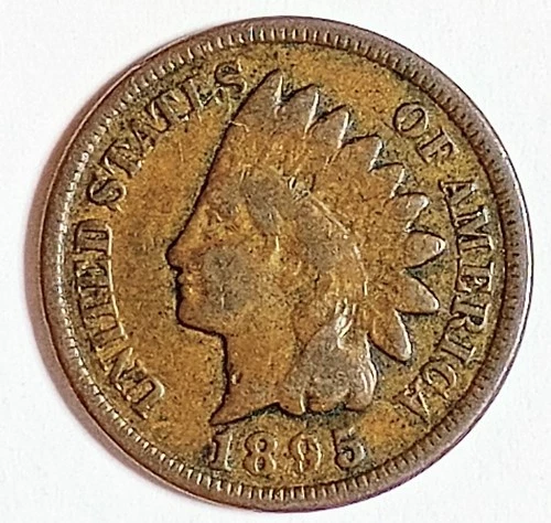 Indian Head Penny Lot of "1" VERY NICE 1895 GOOD OR BETTER°$ FREE SHIPPING $#605