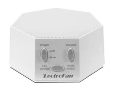 LectroFan High Fidelity White Noise Machine & Sleep Timer Global Edition - WHITE